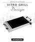 MANUAL DE INSTRUÇÕES VITRO GRILL