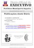 EXECUTIVO. Prefeitura Municipal de Itaparica. Quarta-feira 08 de Maio de 2013 Ano II N 42. Publicações deste Diário