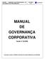 MANUAL DE GOVERNANÇA CORPORATIVA