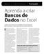 Aprenda a criar Bancos de Dados no Excel