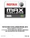 ROTAX MAX CHALLENGE BRASIL 2016 REGULAMENTO TÉCNICO CATEGORIAS, ROTAX MICRO-MAX, MINI-MAX, JÚNIOR-MAX, MAX, MAX-MASTERS, DD2, DD2-MASTERS