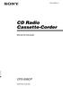 CD Radio Cassette-Corder