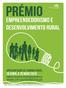 REGULAMENTO DO PRÉMIO DE EMPREENDEDORISMO E DESENVOLVIMENTO RURAL