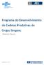 Programa de Desenvolvimento de Cadeias Produtivas do Grupo Simpesc. Relatório Técnico