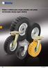 Rodas e rodízios para cargas pesadas com pneus de borracha maciça super elástica