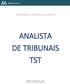 ANALISTA DE TRIBUNAIS TST