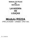 MANUAL DE PEÇAS DE REPOSIÇÃO LAVADORA DE LOUÇAS. Módulo RS22A (PRÉ LAVAGEM CRS66A / CRS110A)
