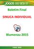 Boletim Final SINUCA INDIVIDUAL