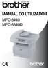 MANUAL DO UTILIZADOR MFC-8440 MFC-8840D