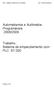 Automatismos e Autómatos Programáveis 2008/2009. Trabalho : Sistema de empacotamento com PLC S7-200