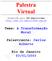 Palestra Virtual. Tema: A Transformação Moral. Palestrante: Carlos Alberto. Promovida pelo IRC-Espiritismo