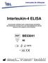 Interleukin-4 ELISA BE C. Instruções de Utilização