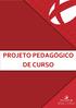 PROJETO PEDAGÓGICO DE CURSO