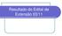 Resultado do Edital de Extensão 03/11