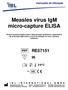 Measles virus IgM micro-capture ELISA