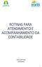 ROTINAS PARA ATENDIMENTO E ACOMPANHAMENTO DA CONTABILIDADE