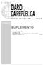 SUPLEMENTO I SÉRIE ÍNDICE. Comissão Nacional de Eleições. Segunda-feira, 12 de Outubro de 2009 Número 197