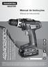 42402/002. Manual de Instruções. Parafusadeira/furadeira 14.4V com. Baterias de Íons de Lítio. Manual de Instrucciones. con Baterías de Iones de Litio