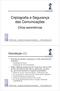 Criptografia e Segurança das Comunicações