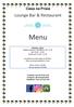 Casa na Praia. Menu. Horarios - Hours Pequeno Almoço / Breakfast 6:30 9:30 Bar 10:00 21:00 Restaurant 12:00 21:00