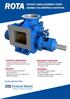 Industrial applications : - Pump for massecuite and magma - Suitable for all viscous food or non-food liquids