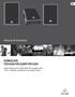 Manual de Instruções EUROLIVE VS1520/VS1220F/VS1220. High-Performance 600-Watt PA Speaker with 15/12 Woofer and Electro-Dynamic Driver