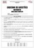 PREFEITURA MUNICIPAL DE SÃO SEBASTIÃO DA BOA VISTA - PA CONCURSO PÚBLICO Edital 001/2016 CADERNO DE QUESTÕES MOTORISTA NÍVEL MÉDIO COMPLETO