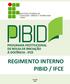 REGIMENTO INTERNO PIBID / IFCE