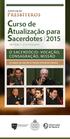 Curso de Atualização para Sacerdotes 2015