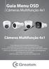 Guia Menu OSD Câmeras Multifunção 4x1