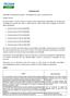 COMUNICADO. Notificação de alteração de requisitos Certificação de fios, cabos e cordões elétricos.