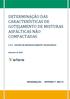 DETERMINAÇÃO DAS CARACTERÍSTICAS DE GOTEJAMENTO DE MISTURAS ASFÁLTICAS NÃO COMPACTADAS