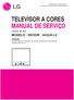 TELEVISOR A CORES MANUAL DE SERVIÇO