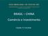 BRASIL CHINA Comércio e Investimento. Cláudio R. Frischtak