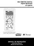 ET-2507A. MULTÍMETRO DIGITAL Digital Multimeter. MANUAL DE INSTRUÇÕES Instructions Manual Manual de Instrucciones