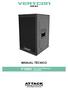 SERIES MANUAL TÉCNICO F108D. Ultra Compact High Power Loudspeaker