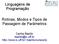 Linguagens de Programação. Rotinas, Modos e Tipos de Passagem de Parâmetros. Carlos Bazilio