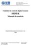 Tipo de Arquivo: Manual Data de lançamento: Novembro de 2014 Número da versão: V1.21. Unidade de controle digital remoto SHM-K.