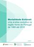 Mortalidade Evitável: uma análise evolutiva na região Norte de Portugal de 1989 até 2010