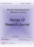 Review Of Research Journal