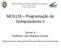 MCG126 Programação de Computadores II