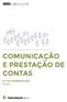 COMUNICAÇÃO E PRESTAÇÃO DE CONTAS