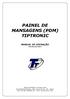 PAINEL DE MANSAGENS (PDM) TIPTRONIC