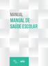 Manual MANUAL DE SAÚDE ESCOLAR