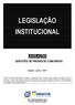 LEGISLAÇÃO INSTITUCIONAL