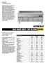 ACTIVESELF BAIN-MARIE UNITS - DRY HEATING ZANUSSI RANGE COMPOSITION FUNCTIONAL AND CONSTRUCTION FEATURES