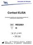 Cortisol ELISA. Imunoensaio enzimático para a determinação quantitativa de cortisol em soro e plasma humano.