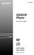 (2) CD/DVD Player. Manual de instruções DVP-NS38 DVP-NS Sony Corporation
