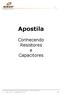 Apostila. Conhecendo Resistores e Capacitores