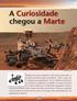 A Curiosidade chegou a Marte